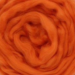 0493 яр.оранжевый ТКФ, австралийский меринос для валяния, 50г
