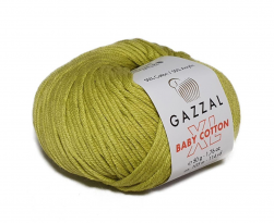 Baby Cotton XL (Gazzal) 3457 св.горох, пряжа 50г