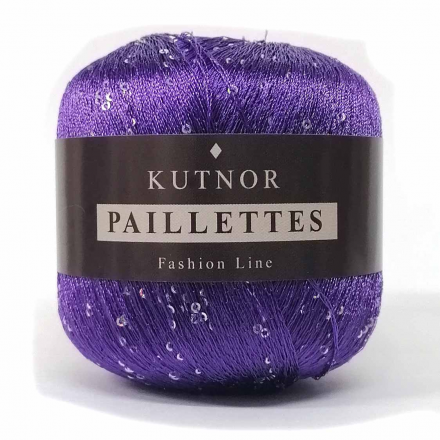 Paillettes (Kutnor) 036 темная лаванда, пряжа 50г