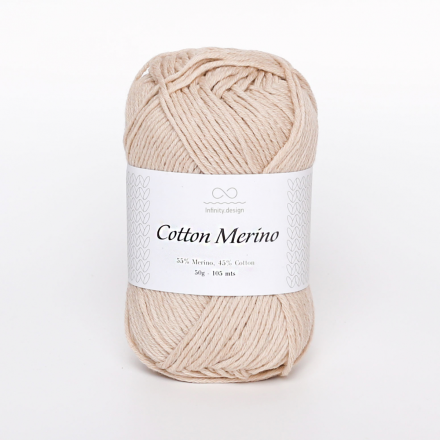 Cotton Merino (Infinity) 3021 светлый беж, пряжа 50г