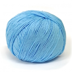 Baby Cotton (Weltus) 64 голубой, пряжа 50г