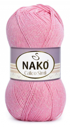 Calico Simli (Nako) 6668 розовый, пряжа 100г