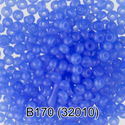 32010 (B170) голубой круглый бисер Preciosa 5г