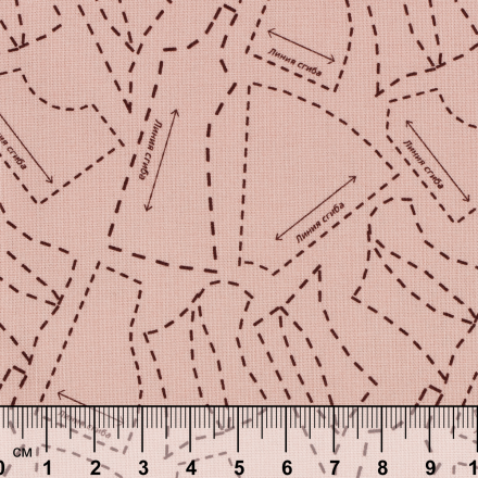 Век моды, ВМ-05 розовый, ткань для пэчворка 50х55 см
