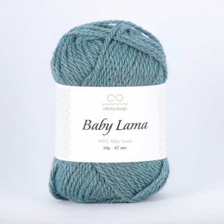 Baby Lama (Infinity) 7552 морская волна меланж, пряжа 50г