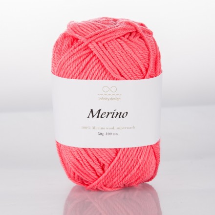 Merino (Infinity) 4207 коралловый, пряжа 50г
