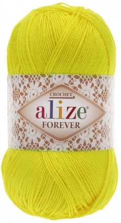 Forever (Alize) 110 желтый, пряжа 50г