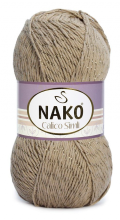 Calico Simli (Nako) 974 бежевый, пряжа 100г