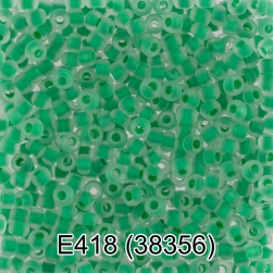 38356 (E418) св.зеленый матовый круглый бисер Preciosa 5г