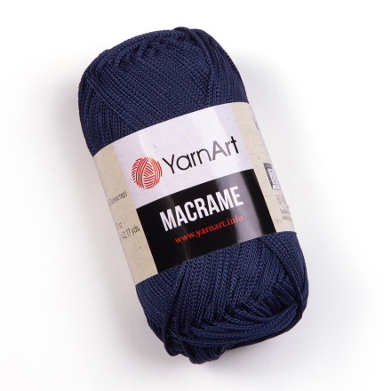 Macrame (Yarnart) 162 синий, пряжа 90г