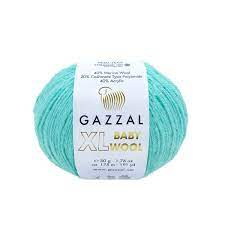 Baby wool (Gazzal) 820 голубая бирюза, пряжа 50г
