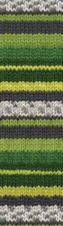 Superwash Wool (Alize) 2696 зеленый серый желтый, пряжа 100г