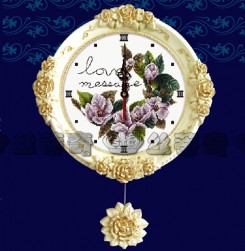 100810 Часы &quot;Camella Japonica&quot; набор для вышивания крестом