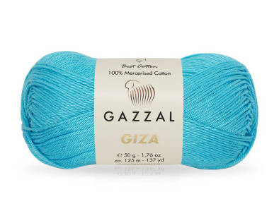 Giza (Gazzal) 2480 яр.голубой, пряжа 50г