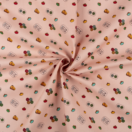 Век моды, ВМ-11 розовый, ткань для пэчворка 50х55 см