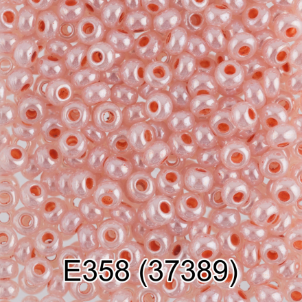 37389 (E358) розовый алебастр, круглый бисер Preciosa 5г