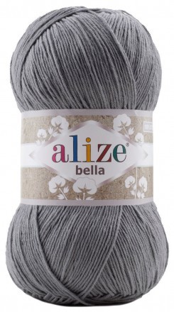 Bella (Alize) 87 угольно-серый, пряжа 100г