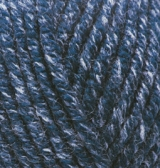 Superlana Midi (Alize) 805 т.синий меланж, пряжа 100г