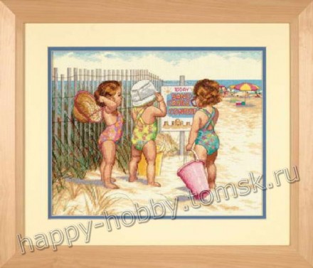 35216 &quot;Дети на пляже&quot; набор для вышивания крестом