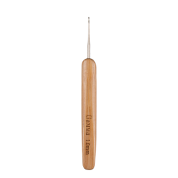 RHB d 1,0 мм крючок алюминиевый с бамбуковой ручкой 13,5 см