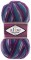 Superwash Wool (Alize) 4412 бирюза лиловый василек, пряжа 100г