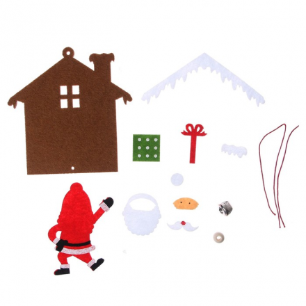 4243370 &quot;Дед Мороз у дома&quot; набор для создания ёлочной игрушки из фетра