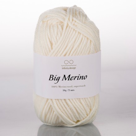 Big Merino (Infinity) 1012 кремовый, пряжа 50г