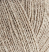 Superwash Wool (Alize) 207 бежевый меланж, пряжа 100г