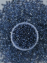 2722 черно-синий циркон синтетический, кукуруза 4мм 100шт