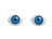 2794105 голубые глаза для игрушек 1,5х1 см, 8шт 