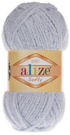 Softy (Alize) 416 серый, пряжа 50г