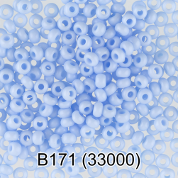 33000 (B171) нежно голубой круглый бисер Preciosa 5г
