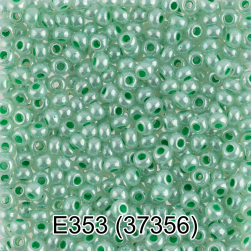 37356 (E353) зеленый алебастр, круглый бисер Preciosa 5г