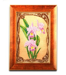 В-416 &quot;Грациозные орхидеи&quot; набор для вышивания ювелирным бисером