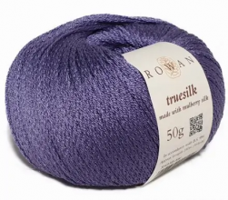 Truesilk (Rowan) 338 фиолетовый, пряжа 50г