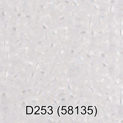 58135 (D253) прозрачный перламутровый бисер Preciosa 5г