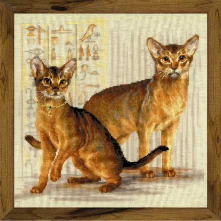 1671 &quot;Абиссинские кошки&quot; набор для вышивки крестом