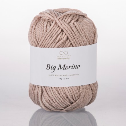 Big Merino (Infinity) 2650 серо-бежевый, пряжа 50г