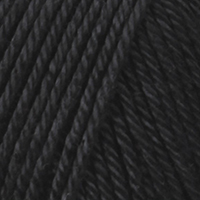 Luxor Fibra (Fibra Natura) 25 чёрный, пряжа 50г