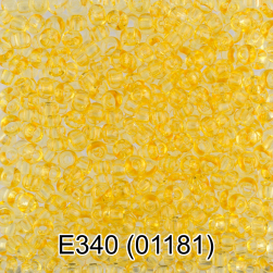 01181 (E340) желтый бисер,5г