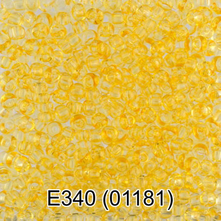 01181 (E340) желтый круглый бисер Preciosa 5г