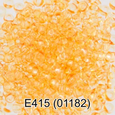 01182 (E415) св.оранжевый круглый бисер Preciosa 5г