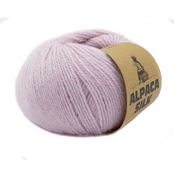 Alpaca Silk (Kutnor) 11215 нежная сирень, пряжа 50г