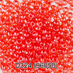96050 (D324) красный круглый бисер Preciosa 5г
