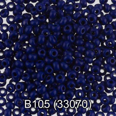 33070 (B105) т.васильковый круглый бисер Preciosa 5г
