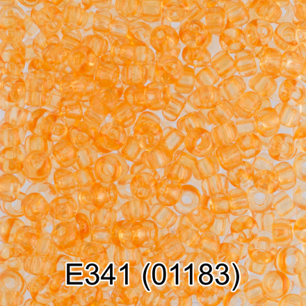 01183 (E341) оранжевый круглый бисер Preciosa 5г