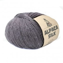 Alpaca Silk (Kutnor) 2079 серый, пряжа 50г