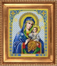 И-4012 &quot;Пресвятая Богородица Неувядаемый цвет&quot; ткань с рисунком