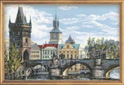 1058	&quot;Прага. Карлов мост&quot; набор для вышивания крестом