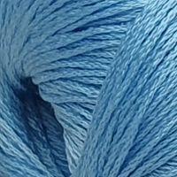 Хлопок мерсеризованный (Камтекс) 015 голубой, пряжа 50г
